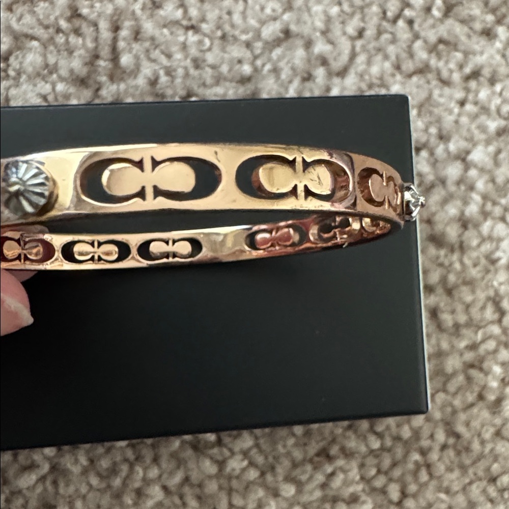 Coach Gold-Tone Bangle Bracelet